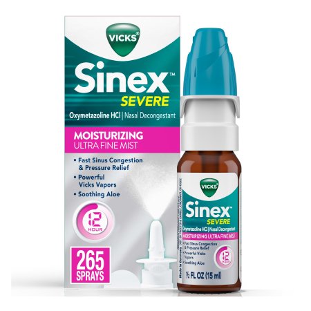 Sinex Severe Nasal Decongestant Spray, 0.5 oz.