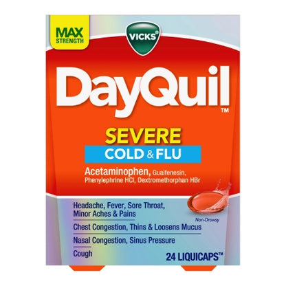 Vicks DayQuil Severe Cold & Flu LiquiCaps, 24 ct.