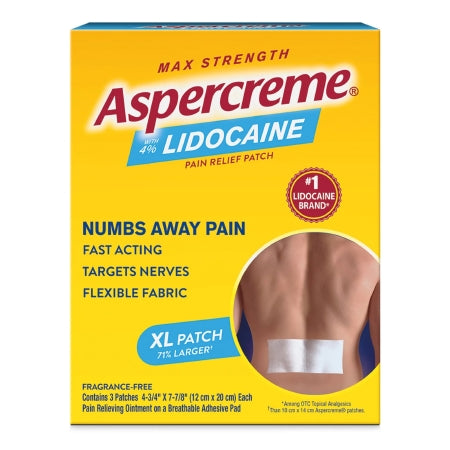 Aspercreme Lidocaine Pain Relief Patches XL, 3 ct.