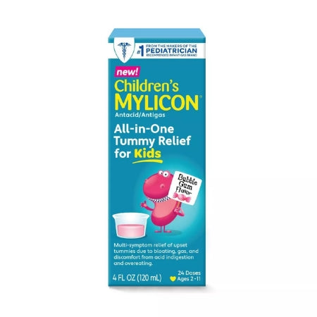 Mylicon Children's All-in-One Tummy Relief For Kids, Bubble Gum Flavor, 4 oz.