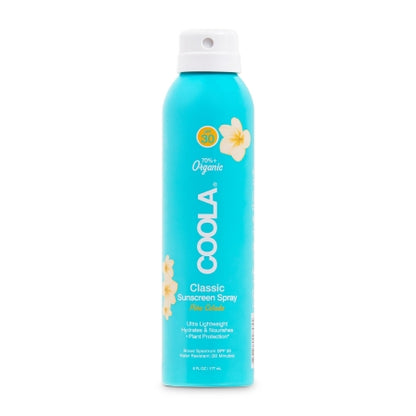 COOLA Classic SPF 30 Sunscreen Spray, Pina Colada, 6 oz.