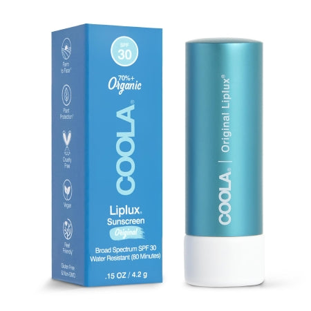 Coola Classic Liplux Organic Lip Balm Sunscreen SPF 30, Original