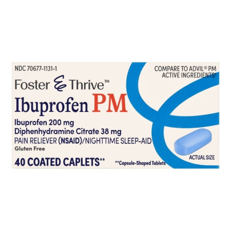 Foster & Thrive Ibuprofen PM Coated Caplets, 40 ct.