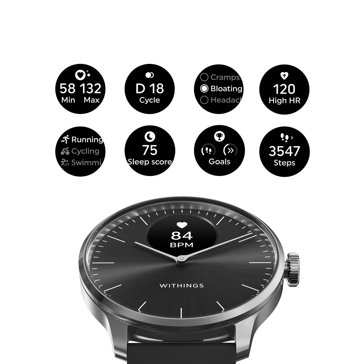 Withings ScanWatch Light Hybrid Smart Watch, 37mm