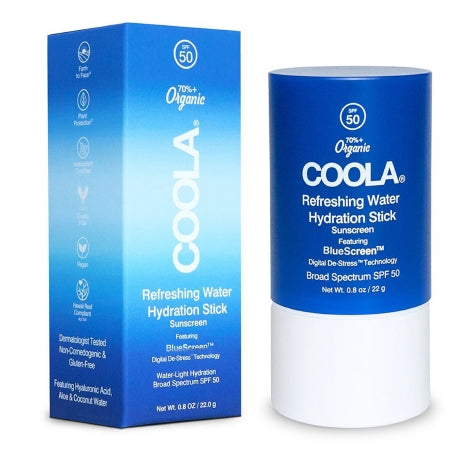 COOLA Refreshing Water Hydration Sunscreen Stick SPF 50, Stick 0.8 oz.