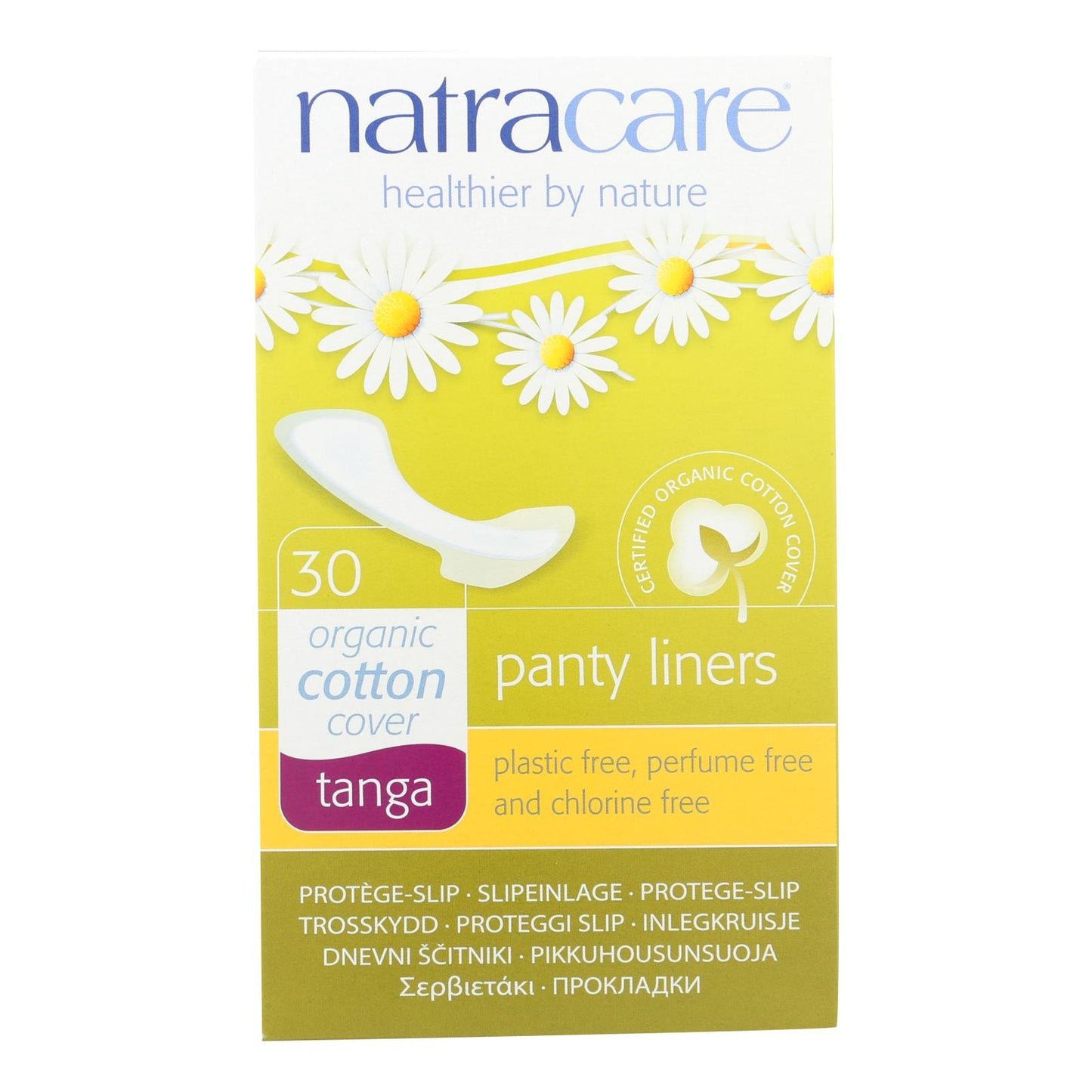 Natracare Natural Tanga Panty Liners, 30 count