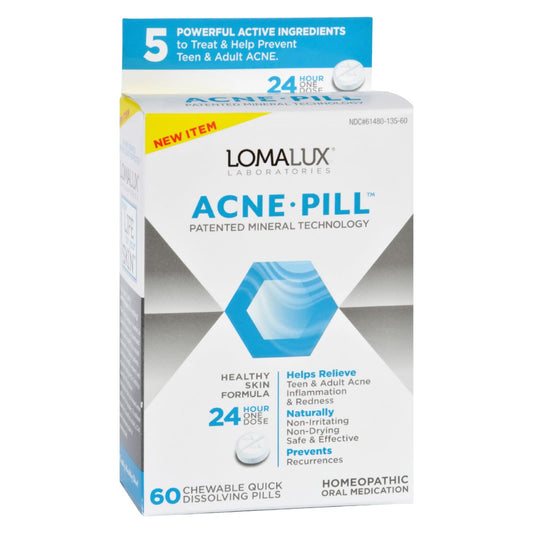 Loma Lux Laboratories Acne Pill, Chewable Quick Dissolving 60 ct.