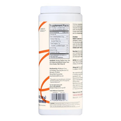 Foster & Thrive Psyllium Husk Fiber Powder, Orange, 48 Servings