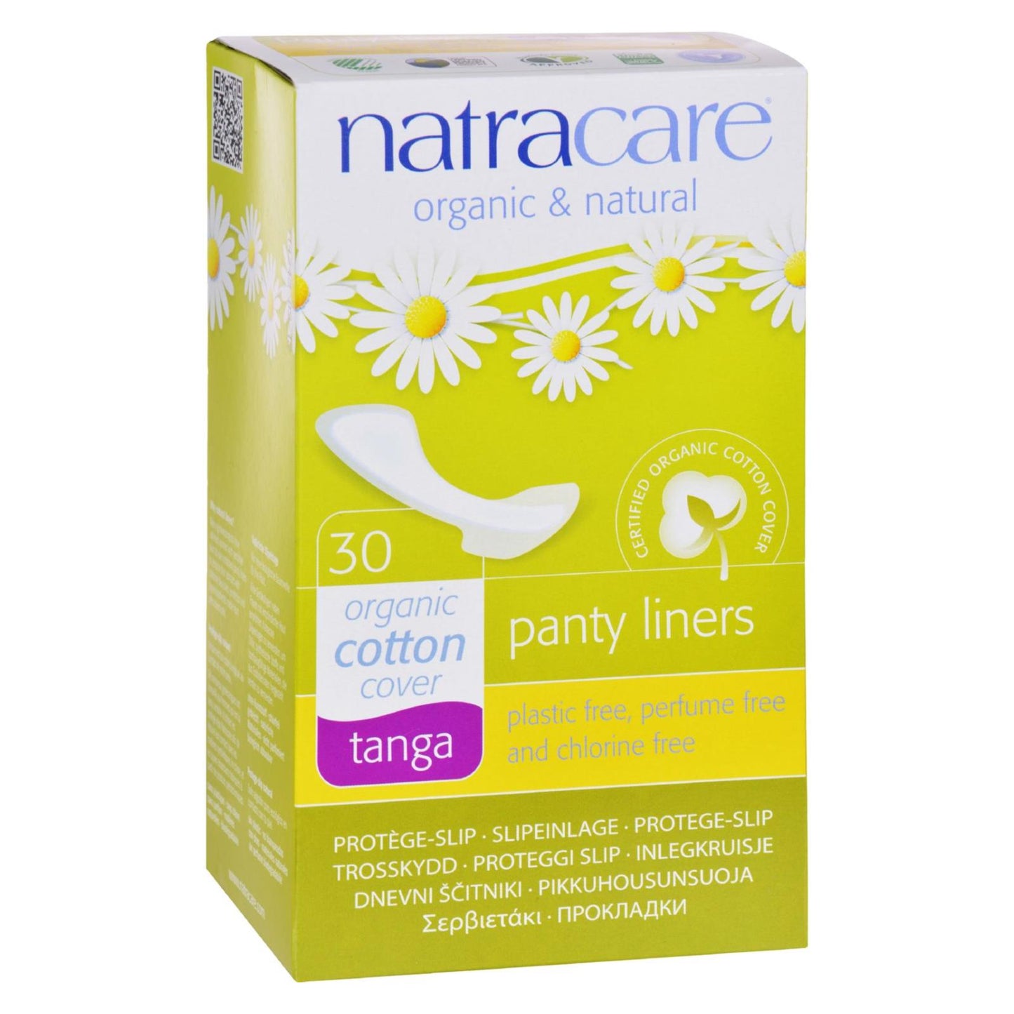 Natracare Natural Tanga Panty Liners, 30 count
