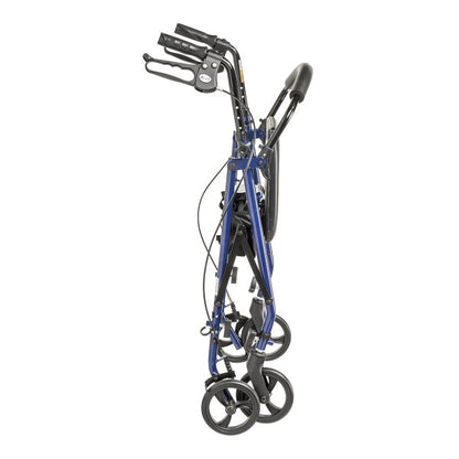 drive™ Steel Rollator with 6 Inch Wheels, Blue