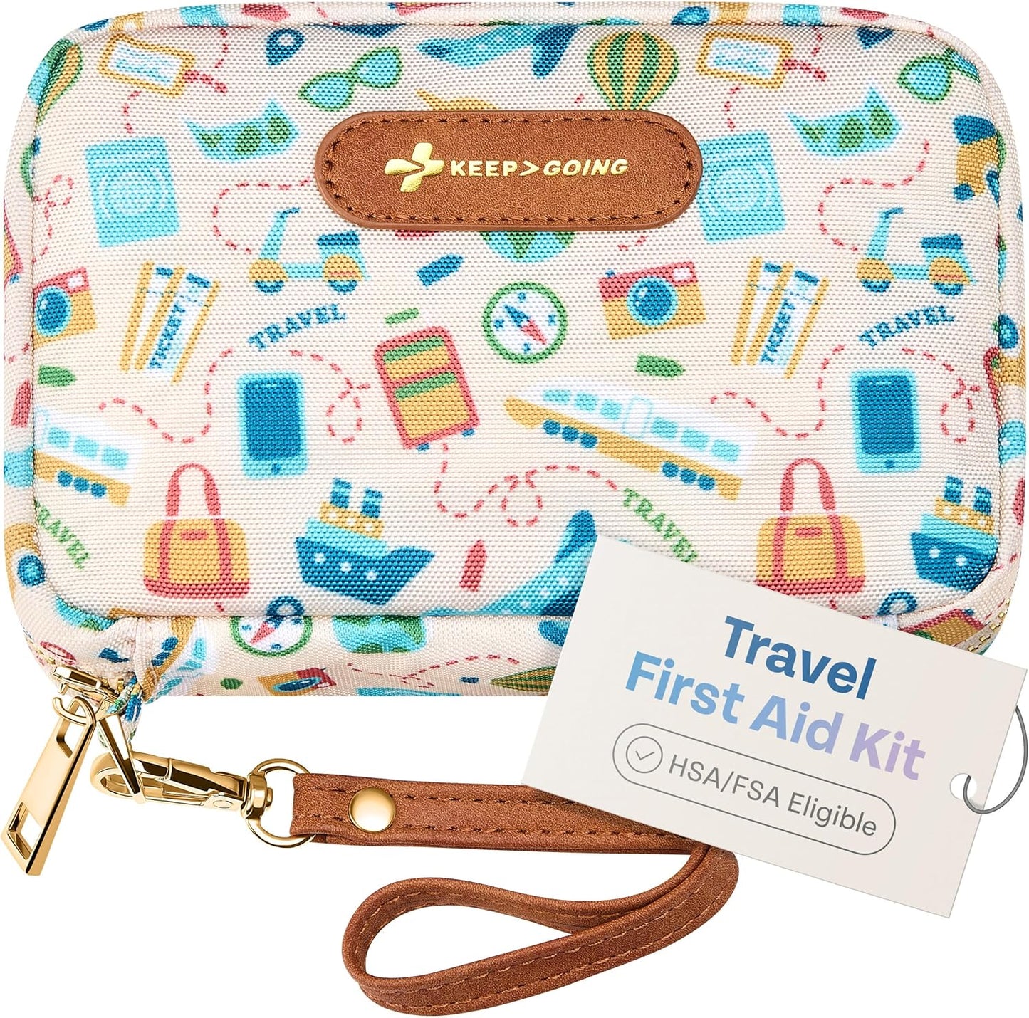 KEEP>GOING Travel GoKit First Aid Kit, 130 pcs