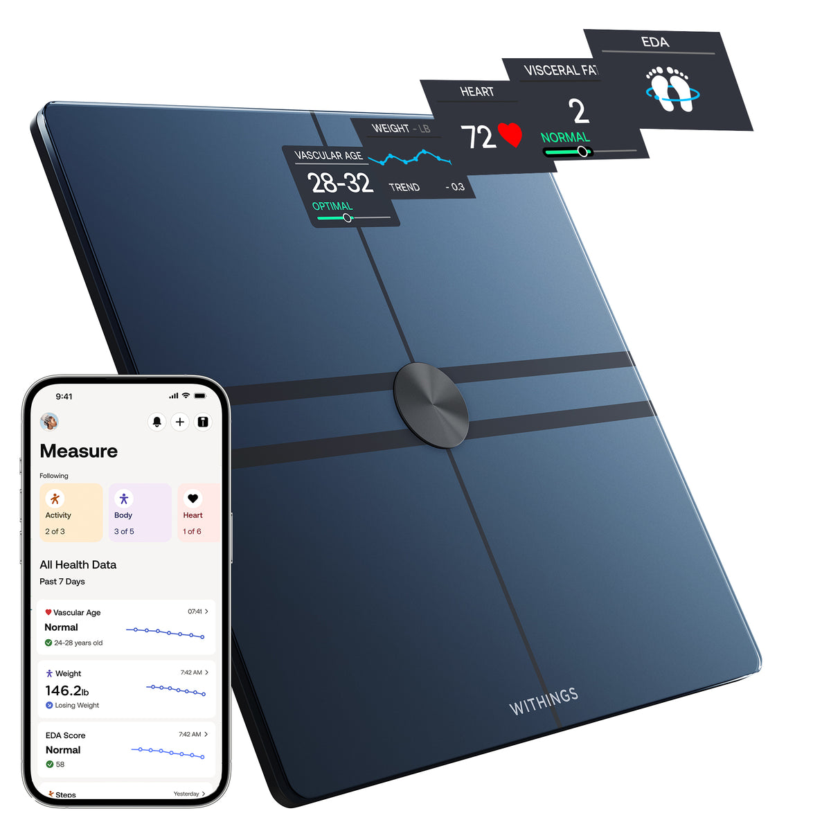 FSA-Approved Withings Body Comp Complete Body Analysis Smart Wi-Fi ...