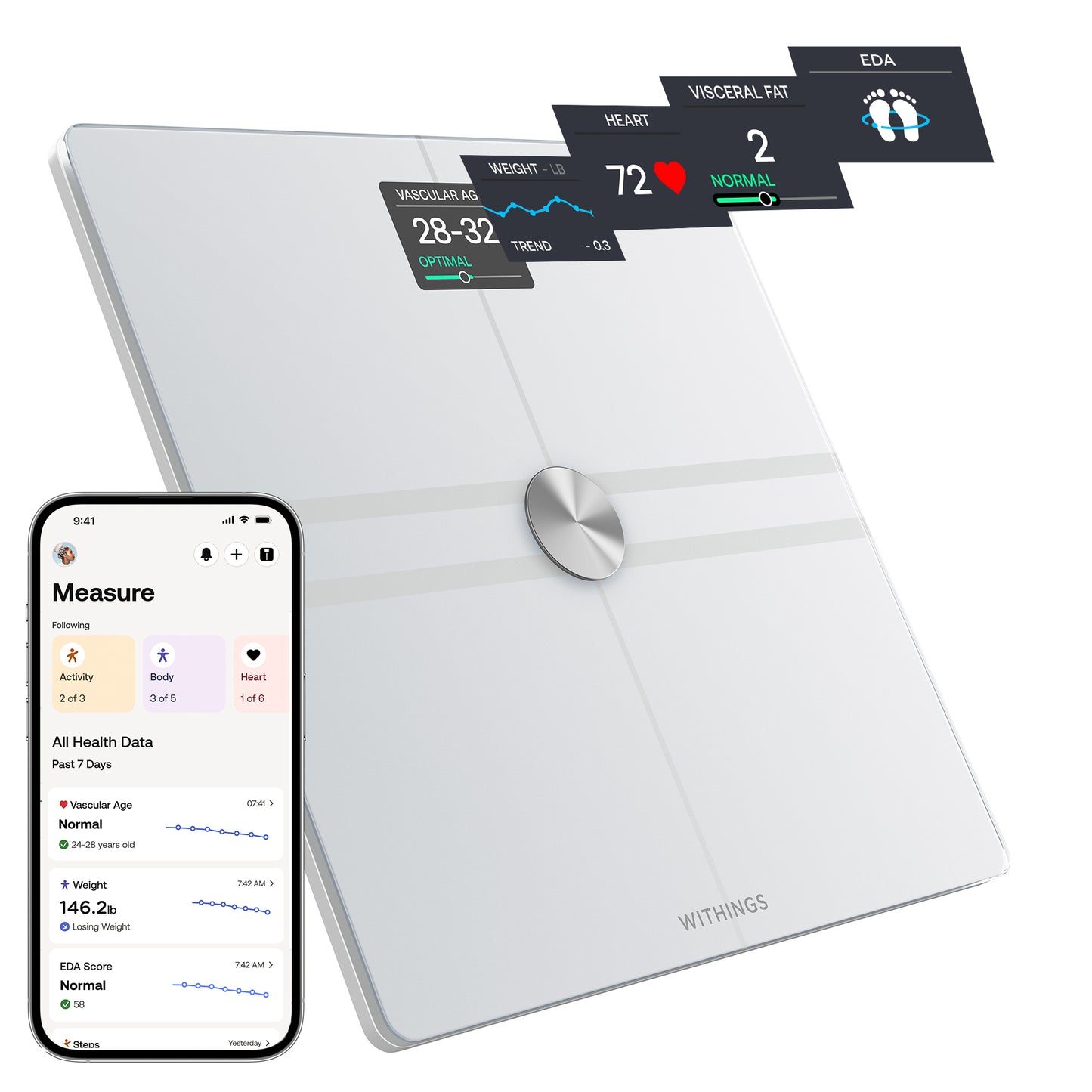 Withings Body Comp Complete Body Analysis Smart Wi-Fi Scale