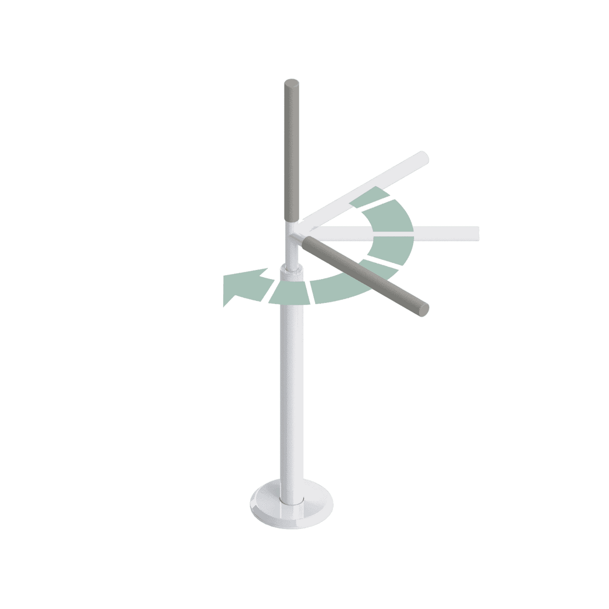 Advantage Rail™ (Floor Mounted) Transfer Pole