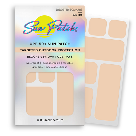 Sun Patch Targeted Squares UV UPF 50+ Protection, Nude, 8 ct.