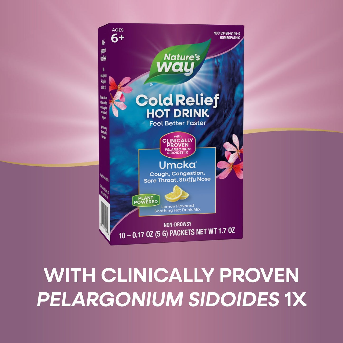 Nature's Way Umcka ColdCare Soothing Hot Drink Lemon, 10 ct.