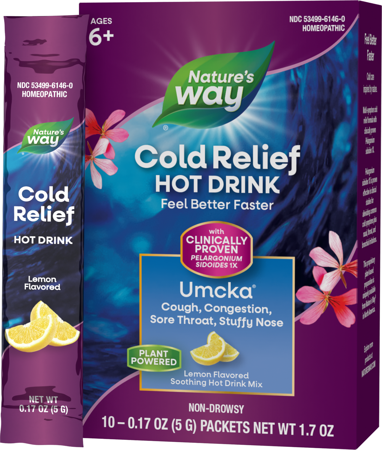 Nature's Way Umcka ColdCare Soothing Hot Drink Lemon, 10 ct.