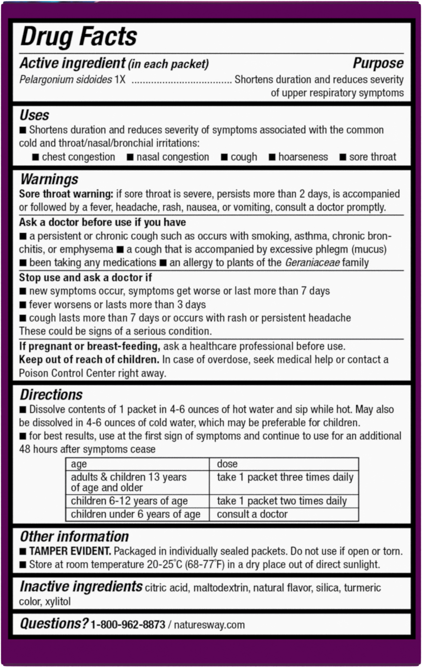 Nature's Way Umcka ColdCare Soothing Hot Drink Lemon, 10 ct.