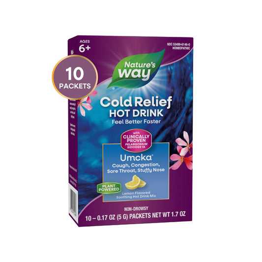 Nature's Way Umcka ColdCare Soothing Hot Drink Lemon, 10 ct.