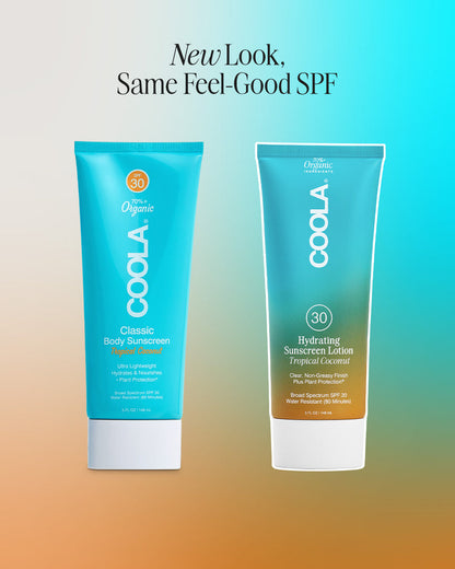 COOLA Organic Hydrating Sunscreen Lotion, SPF 30 - 70, 5 oz.