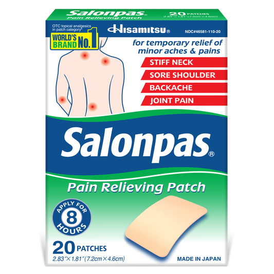 Salonpas© 8 Hour Pain Relief Patches, 20 ct.