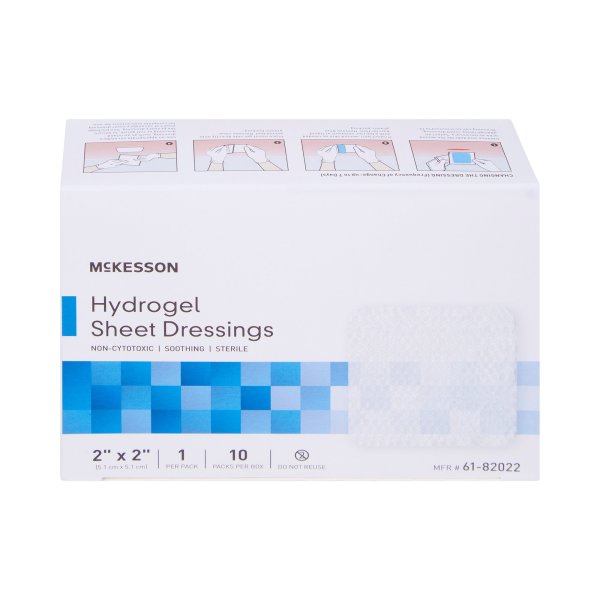 McKesson Hydrogel Dressing, 2 x 2 Inch, 10 ct.