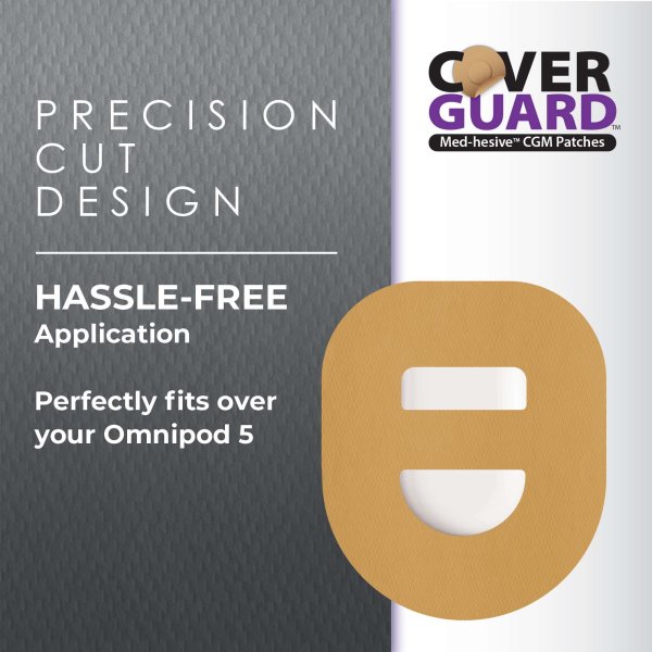 CoverGuard CGM Overpatch, Omnipod 5, Cross Strap, 25 ct.