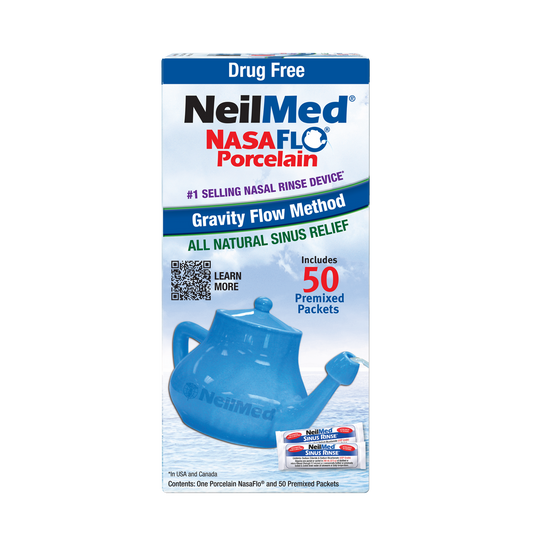 Neilmed® Nasaflo® Neti Pot Saline Nasal Rinse Kit