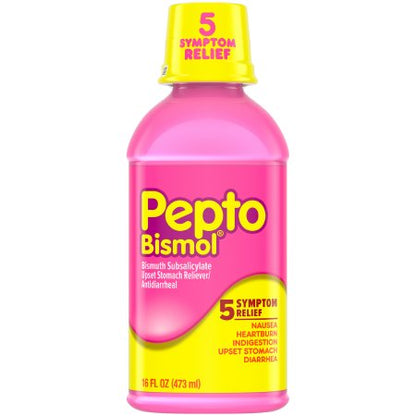 Pepto Bismol Original 5 Symptoms Digestive Relief Liquid