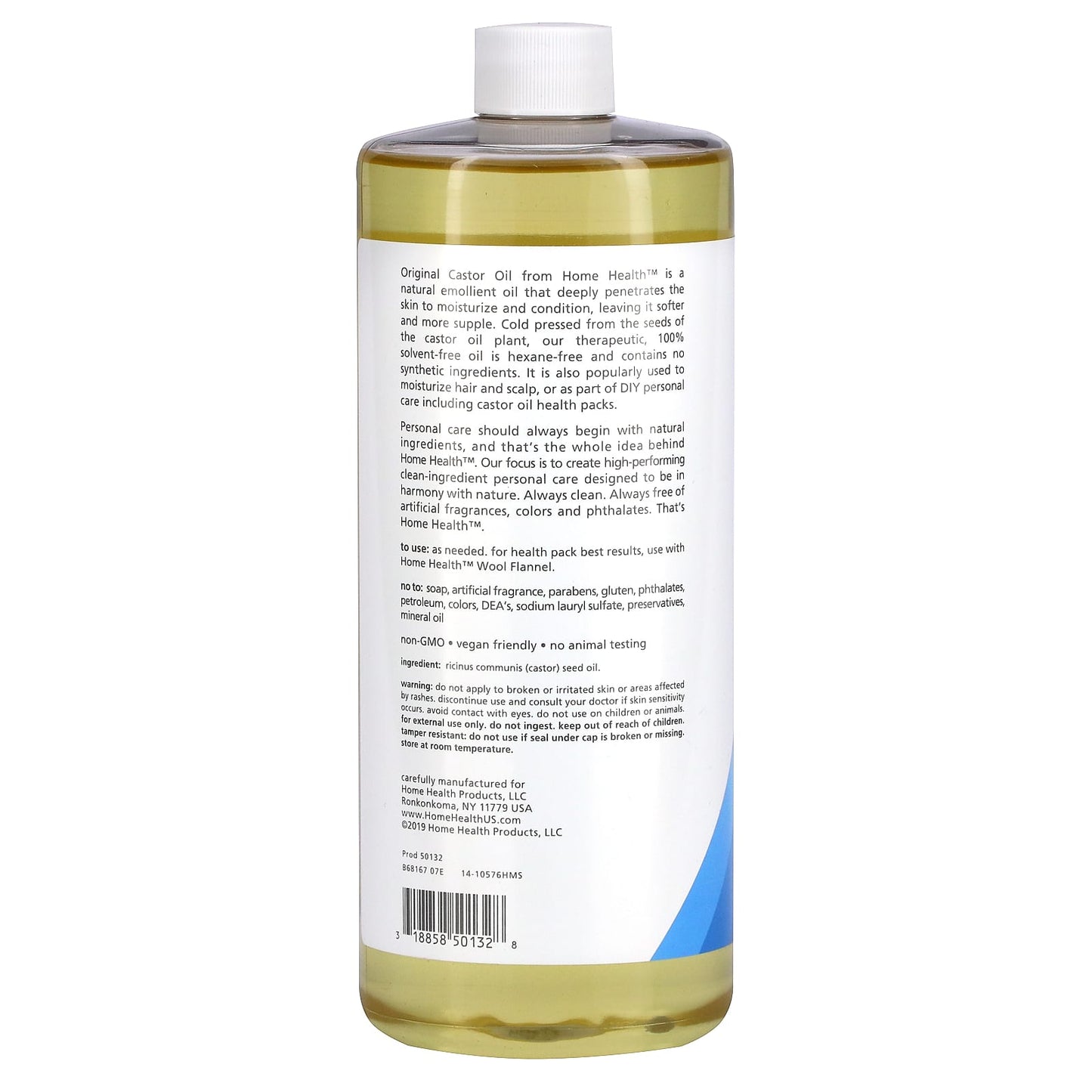 Home Health Castor Oil, 32 Fl Oz