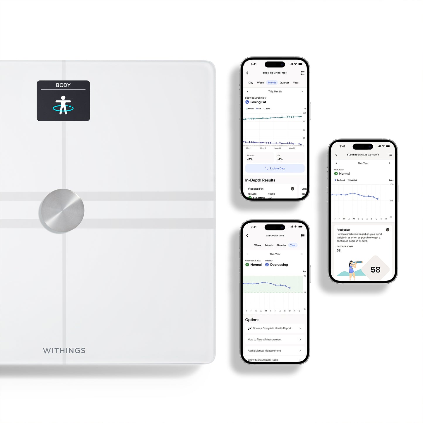 Withings Body Comp Complete Body Analysis Smart Wi-Fi Scale