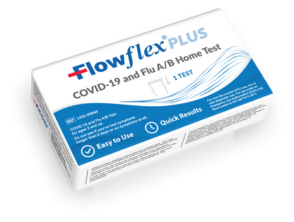 Flowflex® Plus COVID-19 and Flu A / B Home Test, 12 pack
