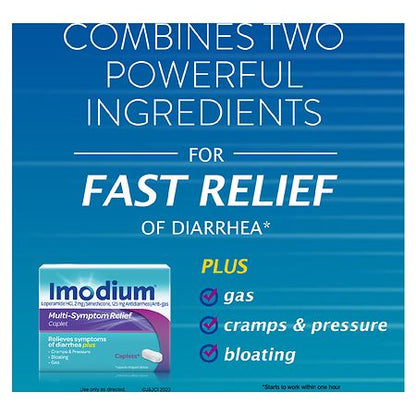 Imodium Multi-Symptom Digestive Relief Caplets, 18 ct.