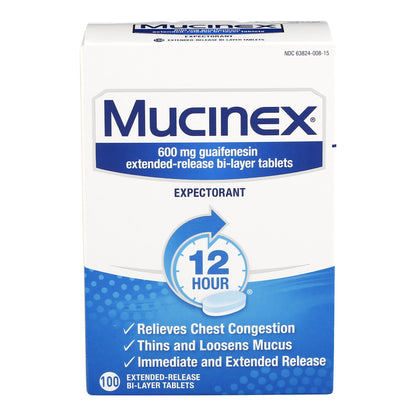 Mucinex 12-HR Chest Congestion Expectorant Extended Release Tablets