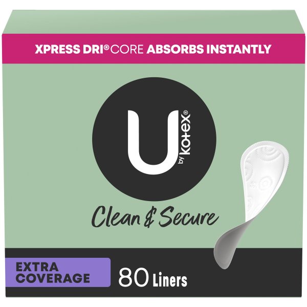 U by Kotex® Security® Lightdays® Liners, Extra-Coverage