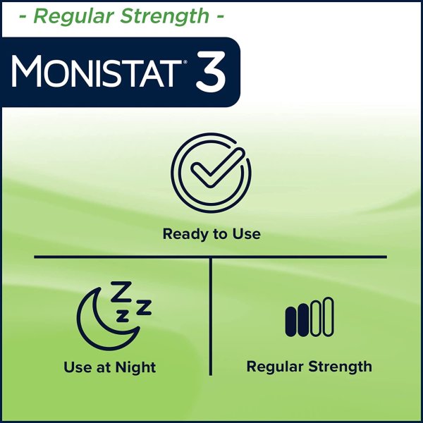 Monistat 3-Day Treatment Vaginal Antifungal Prefilled Cream Applicators