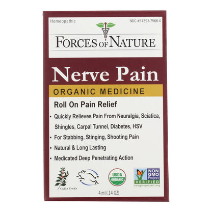 Forces Of Nature Nerve Pain Management Rollerball Activator Topical Medicine  - 1 Each - 4 Ml