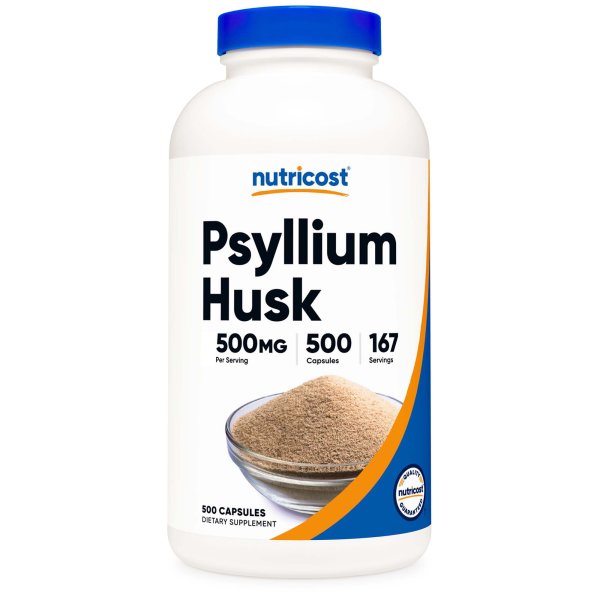 Nutricost Psyllium Husk Capsules 500 Ct.