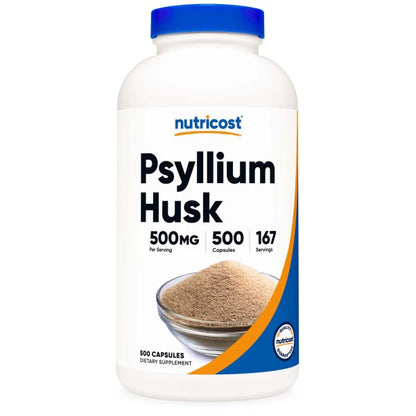 Nutricost Psyllium Husk Capsules 500 Ct.
