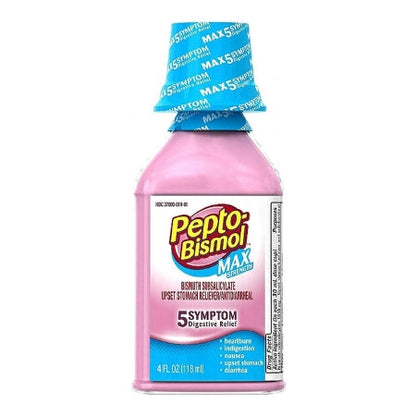 Pepto-Bismol Max Strength 5 Symptom Original Flavor Digestive Relief, 4 fl. oz.