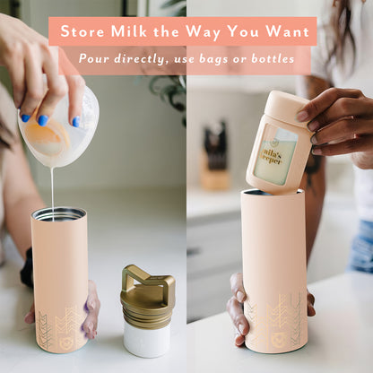 MilKeeper Breast Milk Cooler Starter Set, Lavender Fields