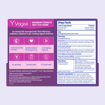 Vagisil Maximum Strength Anti-Itch Cream, 1 oz.