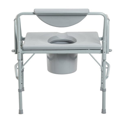 Drive Medical Bariatric Drop-Arm Commode Chair (1000 lbs Capacity)