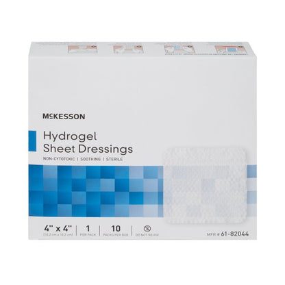 McKesson Hydrogel Sheet Dressing, 4 x 4 Inch, 10 ct.