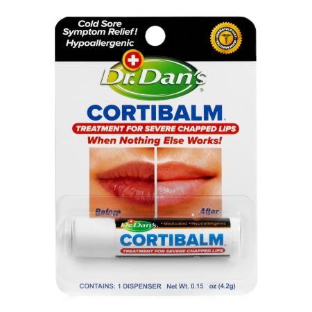 Dr. Dan's CortiBalm™ Medicated Lip Balm, 0.15 oz.