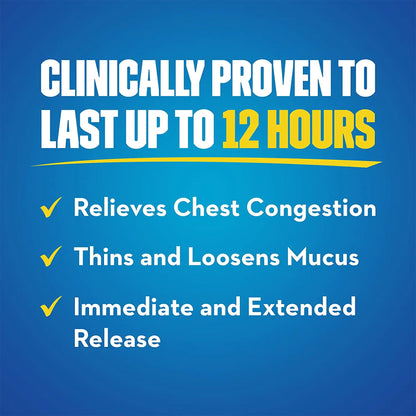 Mucinex 12-HR Chest Congestion Expectorant Extended Release Tablets