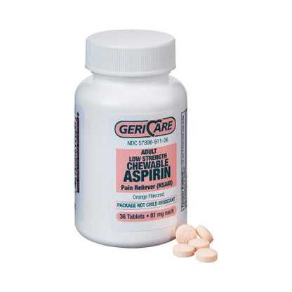 Geri-Care Low Strength 81 mg Aspirin Pain Relief, 36 ct.