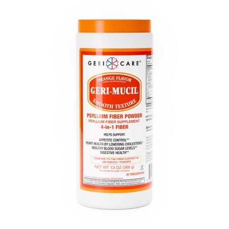Geri-Care® Orange Flavor Powder Laxative, Psyllium Husk, 13 oz.