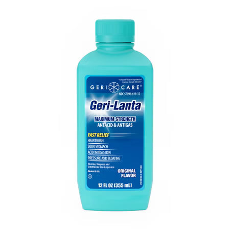Antacid Geri-Care® 400 mg - 40 mg Strength Oral Suspension 12 oz. (BT)
