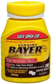 Bayer Aspirin Pain Relief 325 mg Strength Tablet, 200 ct.